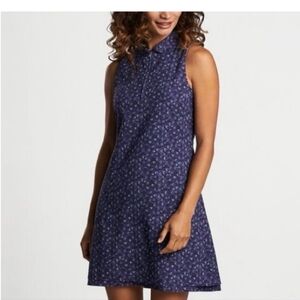 Peter Millar Navy Blue Sleeveless Dress. NWT. size XS. Pockets.